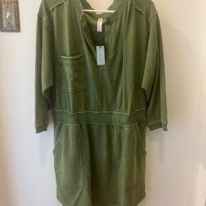 Daily Practice by Anthropologie |short sleeve sweatshirt dress| NWT|size 1X plus